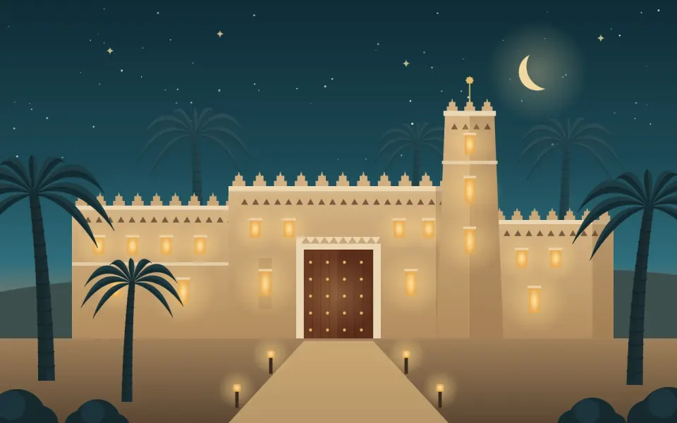 مبنى فرع قرطبة على الطراز النجدي مع البرج
